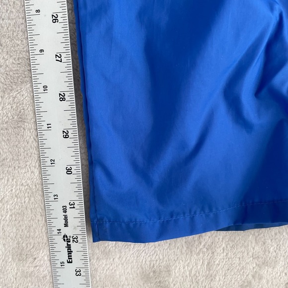 Vintage Adidas Track Pants Men Large (32x32) Blue Nylon 3 Stripes Ankle Zip 80s - Picture 8 of 11